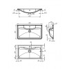 BelBagno Тумба с раковиной Albano 80 напольная Bianco Lucido