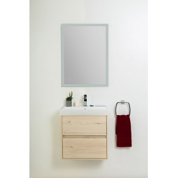 BelBagno Тумба с раковиной Neon 60 с 2 ящиками подвесная Pino Bianco