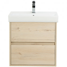 BelBagno Тумба с раковиной Neon 60 с 2 ящиками подвесная Pino Bianco