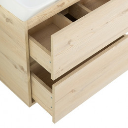 BelBagno Тумба с раковиной Neon 60 с 2 ящиками подвесная Pino Bianco