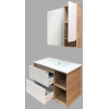Comforty Зеркальный шкаф Гамбург 90 R дуб сонома
