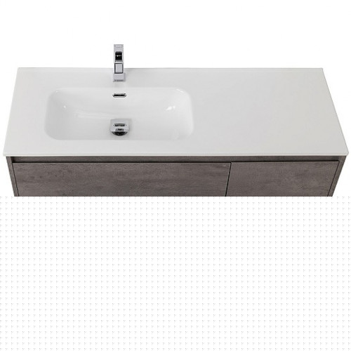 BelBagno Тумба с раковиной Kraft 120 L подвесная Cemento Grigio