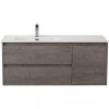 BelBagno Тумба с раковиной Kraft 120 L подвесная Cemento Grigio