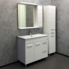 Comforty Зеркальный шкаф Модена 90 R белый матовый