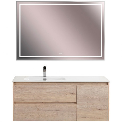 BelBagno Тумба с раковиной Kraft 120 L подвесная Rovere Galifax Bianco