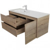 BelBagno Тумба с раковиной Kraft 120 L подвесная Rovere Galifax Bianco