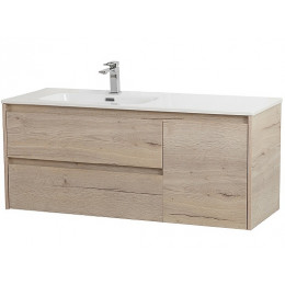 BelBagno Тумба с раковиной Kraft 120 L подвесная Rovere Galifax Bianco