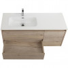 BelBagno Тумба с раковиной Kraft 120 L подвесная Rovere Galifax Bianco