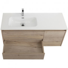 BelBagno Тумба с раковиной Kraft 120 L подвесная Rovere Galifax Bianco