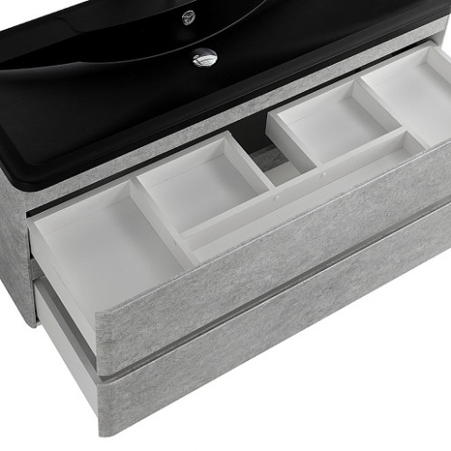 BelBagno Тумба с раковиной Albano 120 подвесная Cemento Verona Grigio с раковиной BB1200/455-LV-ART-ALR-NERO