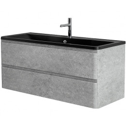 BelBagno Тумба с раковиной Albano 120 подвесная Cemento Verona Grigio с раковиной BB1200/455-LV-ART-ALR-NERO