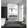 BelBagno Тумба с раковиной Albano 120 подвесная Cemento Verona Grigio с раковиной BB1200/455-LV-ART-ALR-NERO