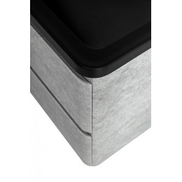 BelBagno Тумба с раковиной Albano 120 подвесная Cemento Verona Grigio с раковиной BB1200/455-LV-ART-ALR-NERO