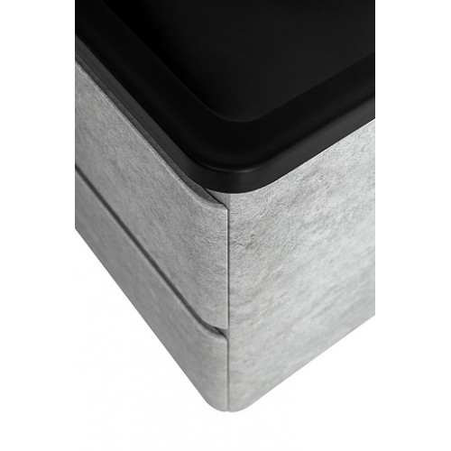 BelBagno Тумба с раковиной Albano 120 подвесная Cemento Verona Grigio с раковиной BB1200/455-LV-ART-ALR-NERO