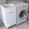 Stella Polare Тумба с раковиной Кэтрин 110 L под стиральную машину с б/к белая