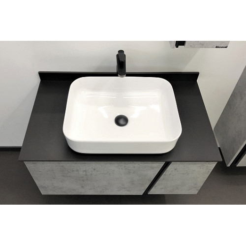 Comforty Тумба с раковиной Эдинбург 90 T-Y9378 подвесная бетон светлый