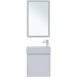 Aquanet Мебель для ванной Nova Lite 50 подвесная белая глянцевая