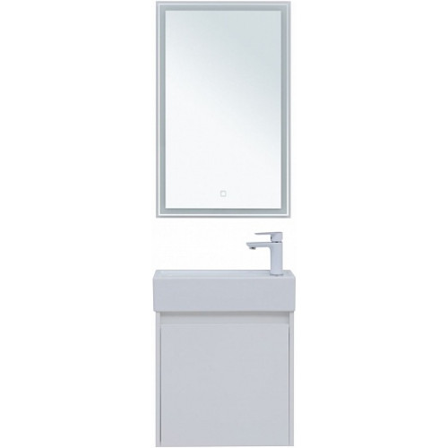 Aquanet Мебель для ванной Nova Lite 50 подвесная белая глянцевая