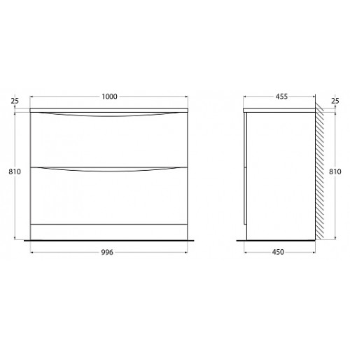 BelBagno Тумба с раковиной Acqua 100 напольная Bianco Lucido