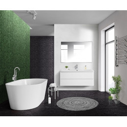 BelBagno Мебель для ванной Albano 120 подвесная Bianco Lucido