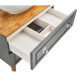 ASB-Woodline Тумба с раковиной Каталина 80 grey
