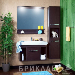 Бриклаер Зеркало для ванной Чили / Куба 90 венге