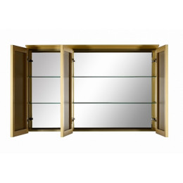 De Aqua Зеркало-шкаф для ванной Алюминиум 120 (AL 507 120 G) золото