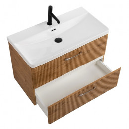 BelBagno Тумба с раковиной Due 80 подвесная Rovere Nature