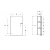 BelBagno Зеркало-шкаф SPC-GRT-500/800-1A-LED-TCH