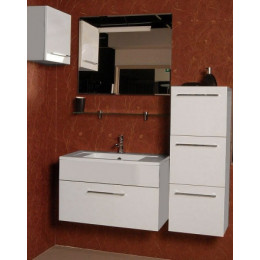 De Aqua Мебель для ванной Кубика 80, зеркало Экстра EXT 80 F