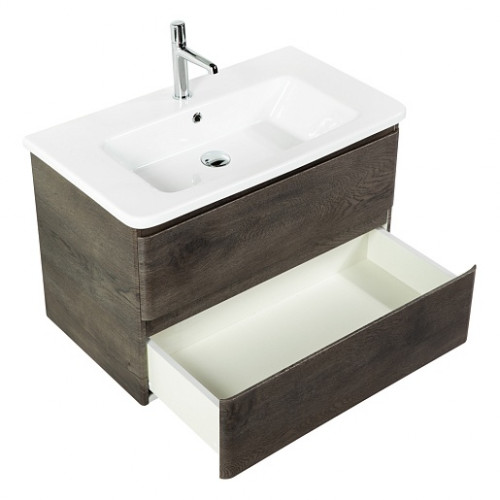 BelBagno Тумба с раковиной Albano-Cer 80 подвесная Rovere Nature Grigio
