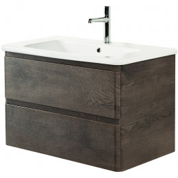BelBagno Тумба с раковиной Albano-Cer 80 подвесная Rovere Nature Grigio