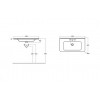 BelBagno Тумба с раковиной Albano-Cer 80 подвесная Rovere Nature Grigio
