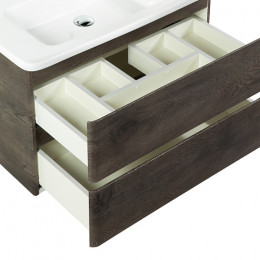 BelBagno Тумба с раковиной Albano-Cer 80 подвесная Rovere Nature Grigio