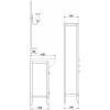 ASB-Woodline Зеркало Салерно 80 белый/патина серебро, массив ясеня