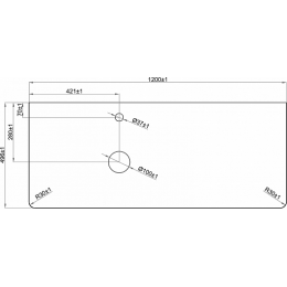 Misty Тумба с раковиной Роял 120 подвесная белая матовая