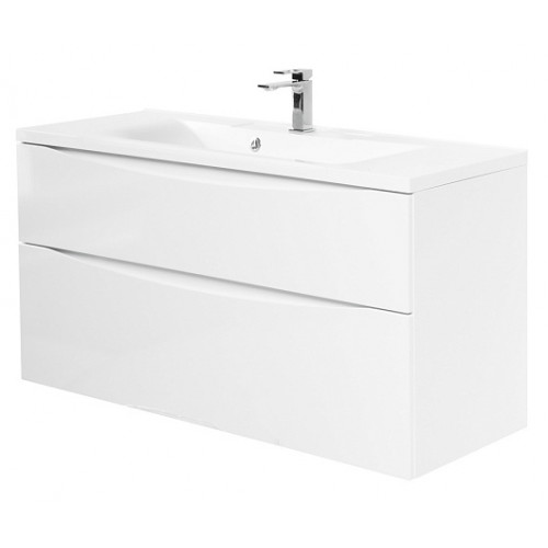 BelBagno Тумба с раковиной Marino-H60 120 подвесная Bianco Lucido
