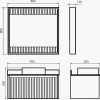 Comforty Тумба с раковиной Марсель 90 подвесная белая матовая