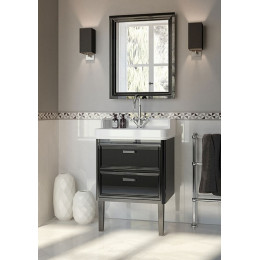 Kerama Marazzi Тумба под раковину Pompei 60, 2 ящика, черная