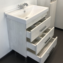 Comforty Мебель для ванной Никосия 60Н дуб белый