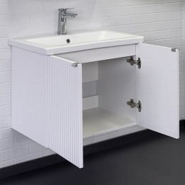 Comforty Мебель для ванной Лима 70П подвесная белая матовая