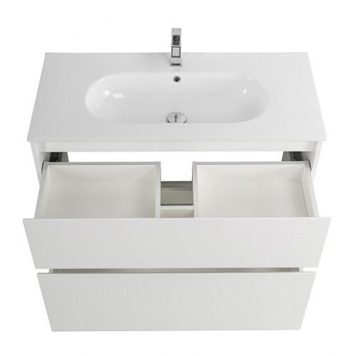 BelBagno Тумба с раковиной Kraft 100 напольная Bianco Opaco с раковиной LOV-1000-LVB