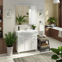 Comforty Тумба с раковиной Сочи 85 белая