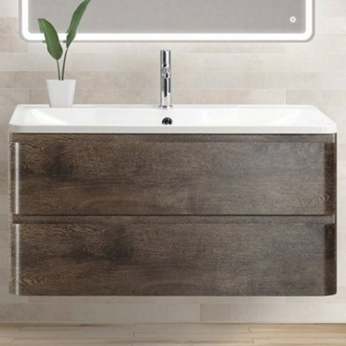BelBagno Тумба с раковиной Albano 90 подвесная Robere Nature Grigio