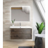 BelBagno Тумба с раковиной Albano 90 подвесная Robere Nature Grigio