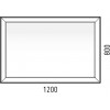 Corozo Зеркало Барго 120x80