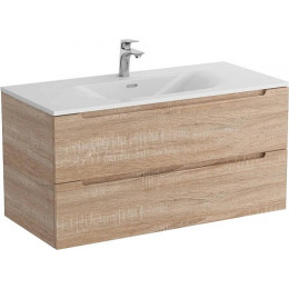BelBagno Тумба с раковиной Etna 100 подвесная Rovere Bianco с раковиной BB-8099-100