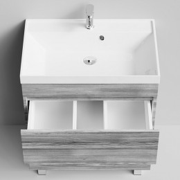 Водолей Тумба под раковину Бест 70 лиственница структурная контрастно-серая