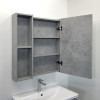 Comforty Зеркальный шкаф Осло 70 бетон серый