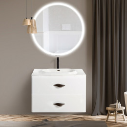 BelBagno Тумба с раковиной Onda-M 80 подвесная Bianco Lucido